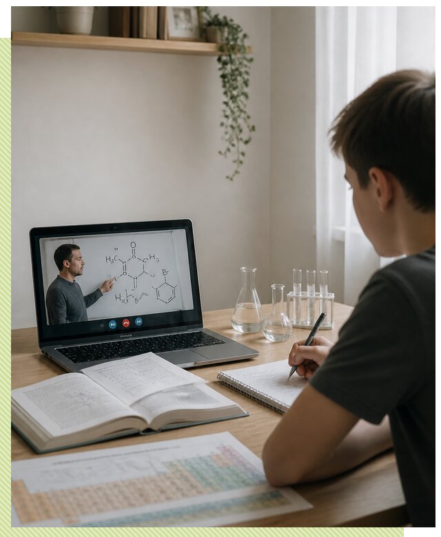 Онлайн репетитор по химии в Чернушке для школьников и студентов